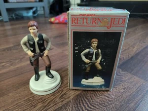 Vintage Star Wars ROTJ Han Solo Porcelain Figurine Sigma 1983 w/box and tags - Picture 1 of 12