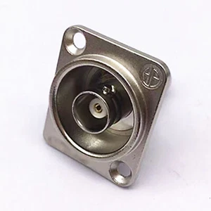 BNC D Panel Mount Connector BNCQ9 Solder Type SDI Video Coaxial BNC Female to Fe - Picture 1 of 18