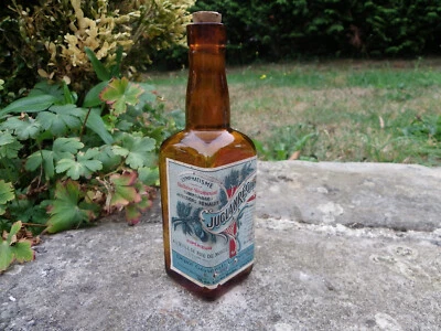 ANCIEN FLACON DE PHARMACIE JUGLANRÉGINE ANDRÉ  BOUTEILLE PUBLICITAIRE 1900 - Photo 1/4