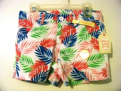 ¡Nuevo! Pantalones Cortos Chinos Coloridos de 3" para Niñas Talla 14 Cintura Ajustable ¡¡NUEVOS CON ETIQUETAS!!! Foto 1 de 2