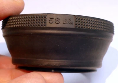 Parasol de goma 58 mm doble rosca para 57 mm f1,4 Foto 1 de 4