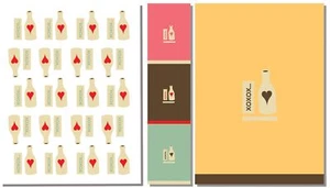 Juego de papel de envolver para novios - botella - Imagen 1 de 1