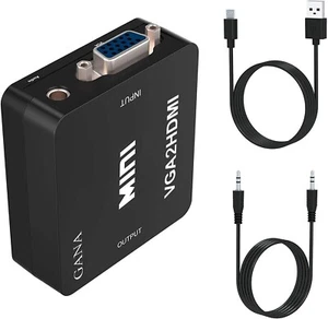 Adattatore VGA a HDMI 1080P Full HD Convertitore D-SUB a HDMI Supporto HDTV - Foto 1 di 6
