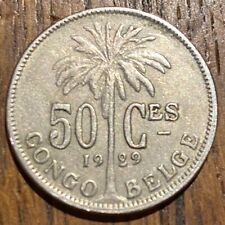 PIECE 50 CENTIMES CONGO BELGE 1929 (1111)