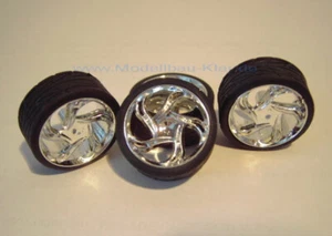 Hoppin Hydros Wheelset "Slim 20s Triton" 527 Chrome (26mm) - Picture 1 of 2