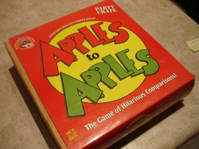 Apples to Apples Party Crate Board Game - Family Fun Wood Wooden Box  - Image 1 of 4