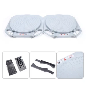 2Pcs Wheel Alignment Turn Plates Corner Discs Transition Blocks Thrust Pads - Bild 1 von 12