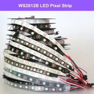 WS2812B Strip LED Lights 5050 RGB 30/60/144 LED/M IC Individual Addressable DC5V - Picture 1 of 7