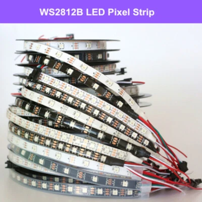 WS2812B Strip LED Lights 5050 RGB 30/60/144 LED/M IC Individual Addressable DC5V - Image 1 of 4