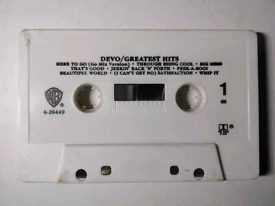 DEVO Greatest Hits Music Cassette Tape 1990 No J Card - Image 1 of 2