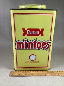 NUTTALL'S Mintoes Shop Dose TL50 2,5KG selten gelb quadratisch Süßwarenbehälter - Bild 1 von 9