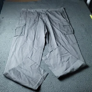 Boulder Creek Trading Pants Mens Big Tall 56 38L  Gray Khaki Chino Cotton Cargo - Picture 1 of 7