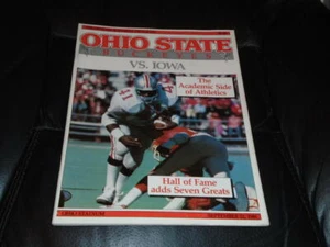 1984 IOWA AT OHIO STATE COLLEGE FOOTBALL PROGRAM EX - Picture 1 of 2