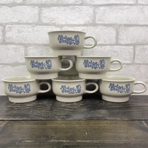 Vtg Pfaltzgraff Yorktowne Wide Mouth 10oz Mugs Set of 6 - Picture 1 of 9
