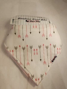 Super Baby Bandana Bibs Set Of 5 Cotton Fleece Baby Girl Gift NWT - Picture 1 of 5