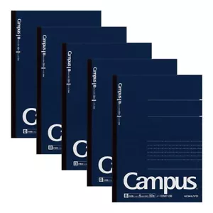 KOKUYO Campus Notebook Adult Campus Dotted B Ruled A5 50 Sheets 5 Pack No-105BT- - Picture 1 of 7