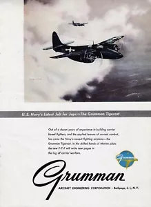 1945 Grumman Tigercat Aircraft Ad 1/20/2025c - Picture 1 of 1
