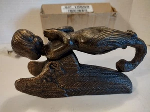 Balinese Winged Mermaid Door Knocker Bronze Finish Cast Iron - Picture 1 of 7
