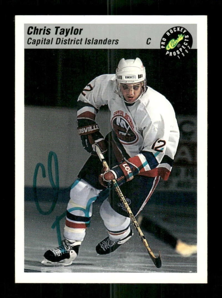 1993 Classic Pro Hockey Prospects 113 Chris Taylor signed auto autograph  BXCP52 - Image 1 of 2