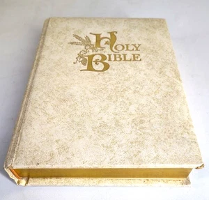 Vintage Grande Sacra Bibbia Nelson lettera rossa illustrata versione Re Giacomo copertina rigida - Foto 1 di 11