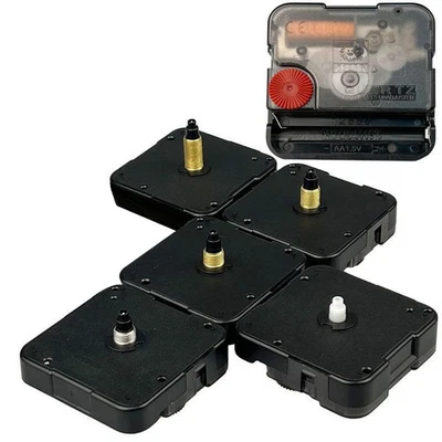 Clock Movement Motor Repair Kit DIY Tool Threaded Shaft Type Metal 12-hour - Image 1 of 4