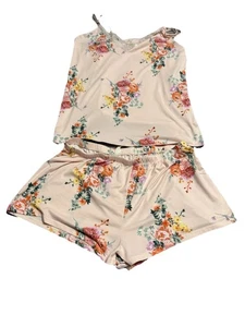 Flora Nikrooz Stacy Floral Print Cami & Shorts 2-Piece Women's Pajama Set - Picture 1 of 8