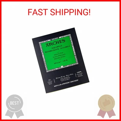 Arches Watercolor Paper Pad, 140 pound, Cold Press, 9"x12" - Image 1 of 2