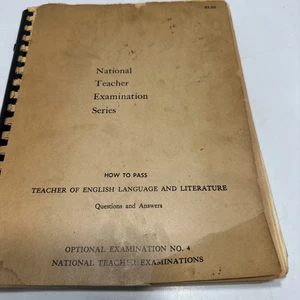 National Teachers Examination Series 1964 How To Pass English And Literature VTG - Picture 1 of 15