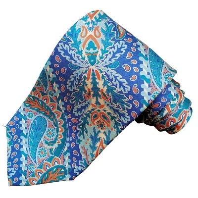 Corbata de seda de cachemira multicolor verde azulado Abercrombie and Fitch de colección para hombre 100 % Foto 1 de 4