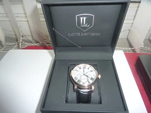 Louis LaCombe Chronograph Wristwatch - Leather Strap - men’s watch - Picture 1 of 14