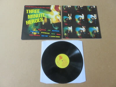 V/A Three Minute Heroes LP SEX PISTOLS BUZZCOCKS RUTS PIL JAM STRANGLERS VTLP9 - Image 1 of 4