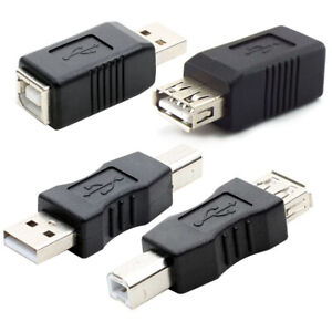2 szt. Adapter Elektronika USB 2.0 Typ A Typ B Gniazdo Wtyczka Konwerter Złącze
