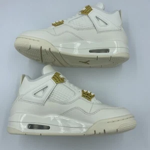 Size 6 - Air Jordan 4 Retro Metallic Gold W - Picture 1 of 8