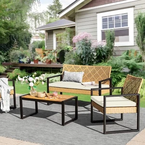 Outdoor Conversation Set Rattan Furniture Patio Furniture Set Wicker Furniture - Picture 1 of 13