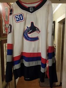 1990s NHL  addidas Vancouver Canucks Pavel Bure Skate Hockey Jersey Size 56 # 10