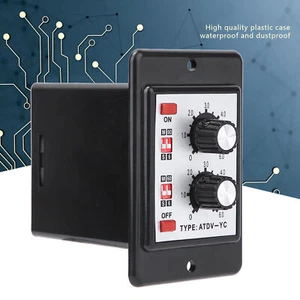 On Off Twin Timer Relay Knob Control Time Switch ATDV-YC 6S-60M AC 110/220V - Picture 1 of 12