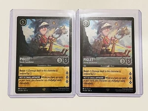 Disney Lorcana Ursula's Return - Piglet #191/204 Legendary Steel Cold Foil (2) - Picture 1 of 4