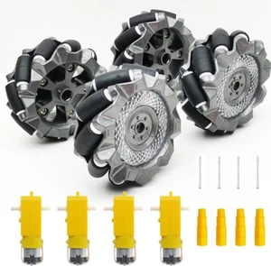 DIY Mecanum Wheel Robot Kit Parts 4WD Omnidirectional Wheels Smart Robot Car - Picture 1 of 9