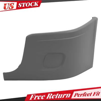 Front Driver Side Bumper End Cover  For Freightliner Cascadia 08-17 Gray Left - Image 1 of 4