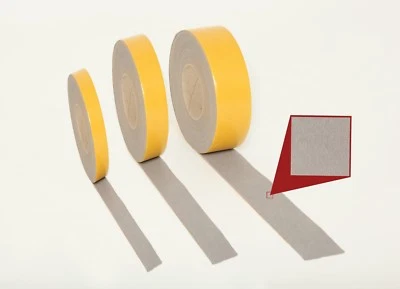 10 m Filzstreifen, 1 mm stark, versch. Breiten, selbstklebend, grau , Dekoband - Bild 1 von 2