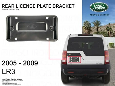 2005-2009 LAND ROVER LR3 Suporte de Placa de Licença Traseira OEM Montagem LR3-LR019327 - Imagem 1 de 3