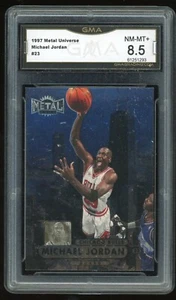 Michael Jordan 1997-98 Fleer Metal Universe Basketball #23 Foil Card GMA 8.5 - Bild 1 von 2