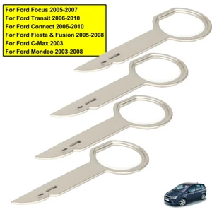 Car Radio Stereo Removal CD Release Tool Pin Keys 4 PCS Set For VW Audi Ford GB - Picture 1 of 5