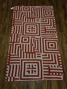 Echo Retro Style Orange And White Scarf Wrap 41" X 73" Echo Design Custom - Picture 1 of 9