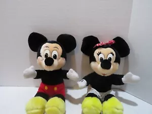 VTG 1980'S MICKEY & MINNIE MOUSE PLUSH DISNEYLAND/DISNEY WORLD 12" - Picture 1 of 8