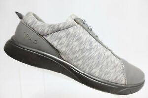 TRAQ BY ALEGRIA Women Shoes Qest Grey Sz 8 (39 EU) Lace-Up Nursing Sneakers