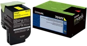 Original Lexmark 70C1HY0, 701HY Rückgabe-Tonerkassette gelb mit hoher Kapazität - Bild 1 von 1