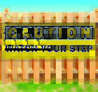 WATCH STEP - CAUTION Banner Advertising Vinyl Flag Sign Many Sizes WARNING