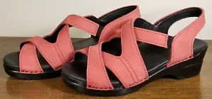 Dansko rote Nubuk Wildleder Slingback Kreuzriemen Sandalen Damen EU 40/US 9,5 -10 - Bild 1 von 10