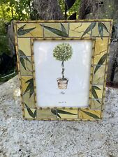 Resin Faux Bamboo 8x10-inch Photo Frame Outside Measures 14” X 12” Vintage 2002